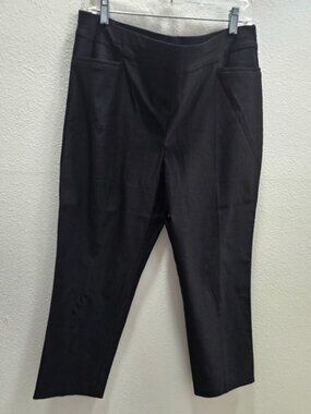 Chico's Black Straight-Leg Brigitte  Pants size 2.5P